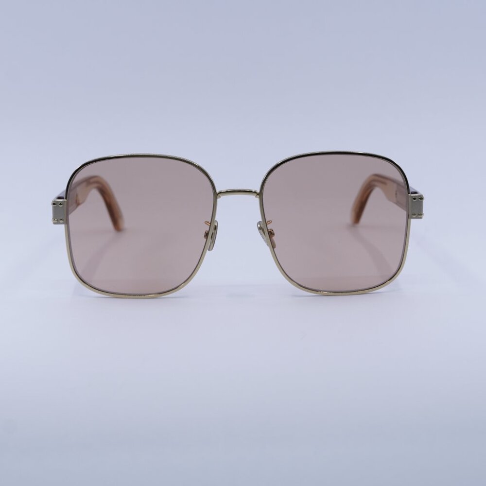 🕶️ New Dior DIORSIGNATURE S5U B0L0 Sunglasses - Shiny Gold Frame, Nude Lenses - Picture 2 of 11